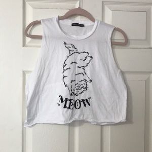 Cat crop top